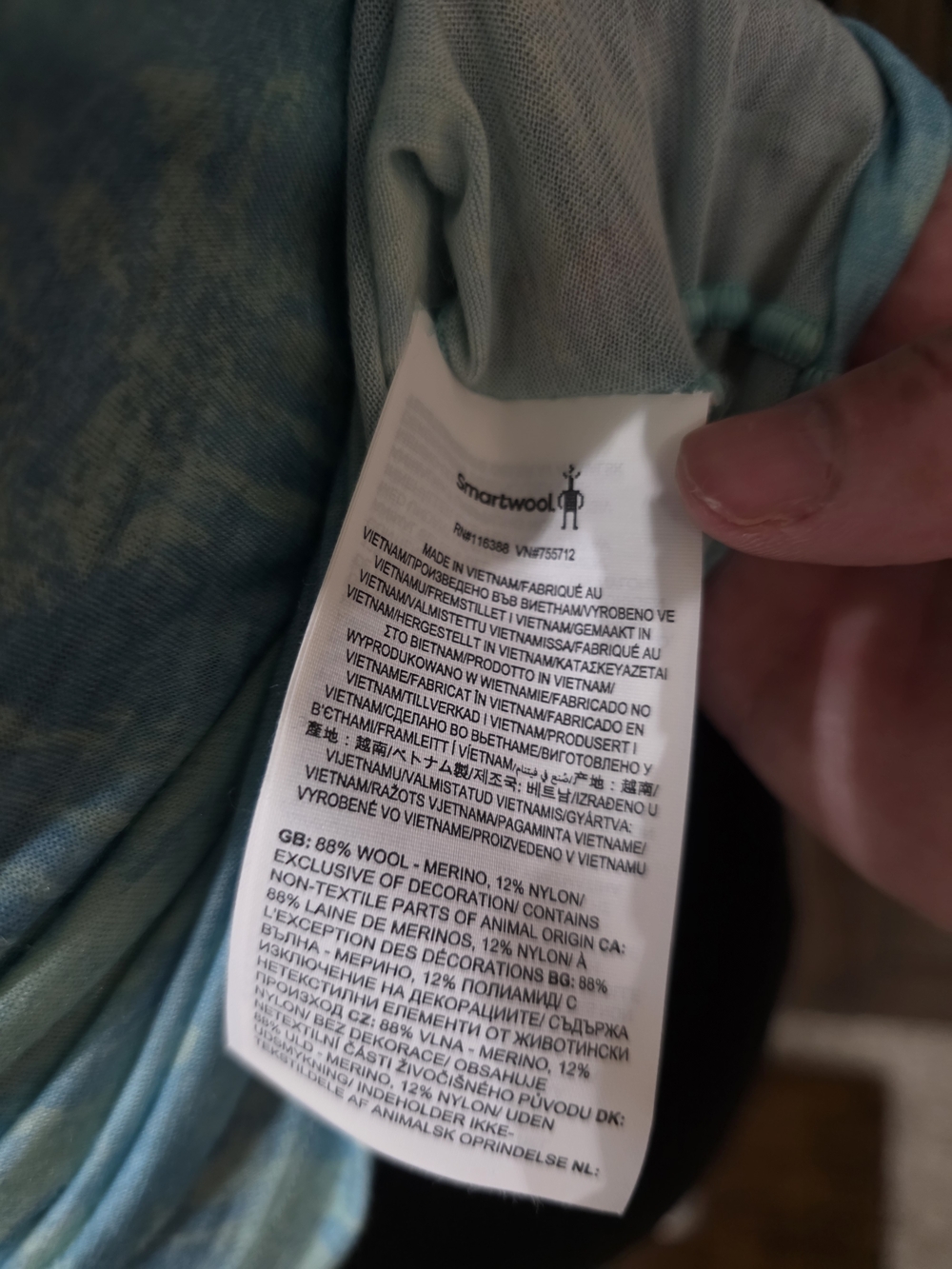 Smartwool Light Blue Short Sleeve Tee - Picture 4 of 5